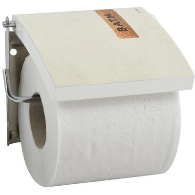 MSV Porta rollos papel MDF inox - Wandmontierter Toilettenpapierhalter - Beigetür MSV Porta rollos papel MDF inox - Wandmontierter Toilettenpapierhalter - Beigetür