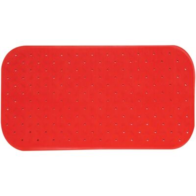 Tappetino da vasca MSV - Gomma Antiscivolo Rettangolare Rosso - Accessorio per vasca Tappetino da vasca MSV - Gomma Antiscivolo Rettangolare Rosso - Accessorio per vasca