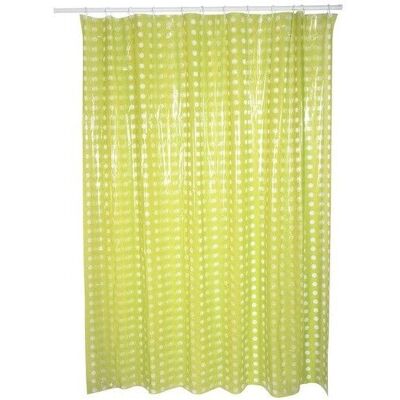 MSV 141048 Green Shower Curtain - PVC, 180x200cm MSV 141048 Green Shower Curtain - PVC, 180x200cm