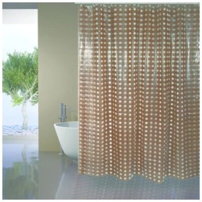 MSV 3700703940517 Braune Duschvorhang - Shower Curtain MSV 3700703940517 Braune Duschvorhang - Shower Curtain
