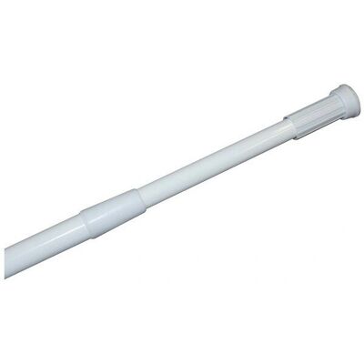 MSV - Vit aluminium duschgardinsstång - 140-260 cm MSV - Vit aluminium duschgardinsstång - 140-260 cm