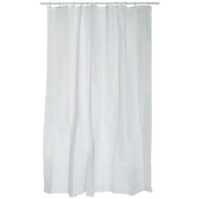 MSV Weiße Polyester Duschvorhang - 120x200cm Badezimmer Zubehör MSV Weiße Polyester Duschvorhang - 120x200cm Badezimmer Zubehör
