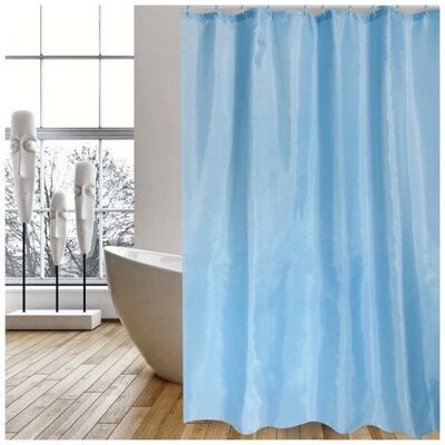 MSV 140481 Duschvorhang in Blau - Polyester, Wasserfest MSV 140481 Duschvorhang in Blau - Polyester, Wasserfest