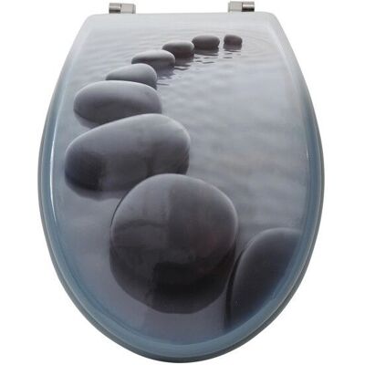 Tapa de inodoro MDF gris MSV 3700703945482 - Clásica y Duradera Tapa de inodoro MDF gris MSV 3700703945482 - Clásica y Duradera