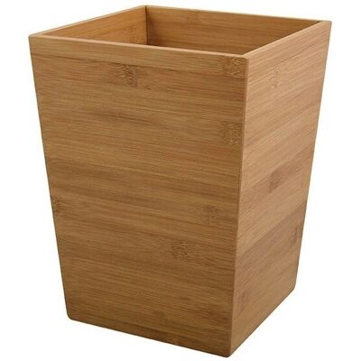 MSV 3700703946397 Bamboo Trash Can - 3 L Square Brown MSV 3700703946397 Bamboo Trash Can - 3 L Square Brown