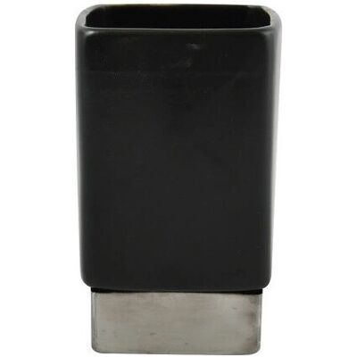 MSV - 140748 - Nero - Ceramica - Toothbrush Holder MSV - 140748 - Nero - Ceramica - Toothbrush Holder