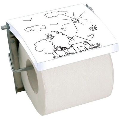 MSV Jardin D'enfants Edelstahl MDF Toilettenpapier-Spender - Toilettenpapierhalter MSV Jardin D'enfants Edelstahl MDF Toilettenpapier-Spender - Toilettenpapierhalter