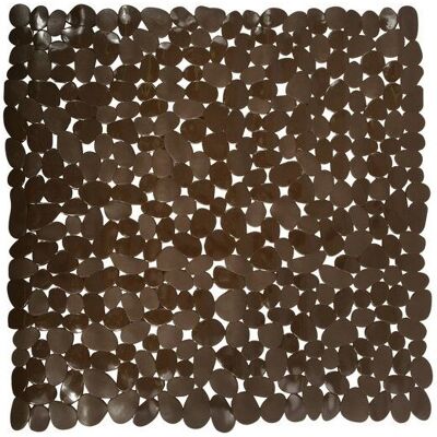 MSV 140893 - PVC Steine Duschmatte - Schokolade - Badmatte MSV 140893 - PVC Steine Duschmatte - Schokolade - Badmatte