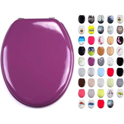 MSV Siège de WC MDF Violet - Moderne et Durable - Publicité MSV Siège de WC MDF Violet - Moderne et Durable - Publicité
