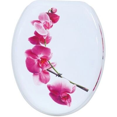 MSV Lanyu Rose Weiß WC-Sitz - MDF, Stabil, Leicht zu Reinigen MSV Lanyu Rose Weiß WC-Sitz - MDF, Stabil, Leicht zu Reinigen