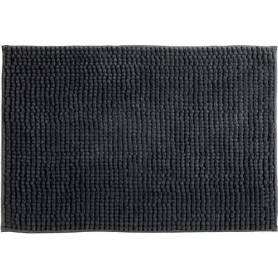 Tappeto bagno in chenille microfibra MSV - 50x80cm Grigio scuro Tappeto bagno in chenille microfibra MSV - 50x80cm Grigio scuro