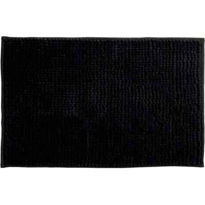 MSV Microfiber Chenille Bathroom Rug - 50x80cm, Black MSV Microfiber Chenille Bathroom Rug - 50x80cm, Black