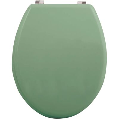 Asiento de inodoro MSV Cléo - MDF Verde Albahaca Mate - Bisagras de Acero inoxidable Asiento de inodoro MSV Cléo - MDF Verde Albahaca Mate - Bisagras de Acero inoxidable