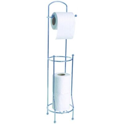MSV Toilettenpapierhalter Bodenstehend Chrom - Badezimmerzubehör MSV Toilettenpapierhalter Bodenstehend Chrom - Badezimmerzubehör