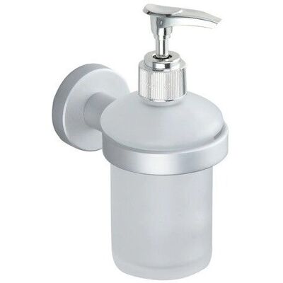 Dispensador de jabón de aluminio MSV Lugano - Accesorio para baño y cocina Dispensador de jabón de aluminio MSV Lugano - Accesorio para baño y cocina
