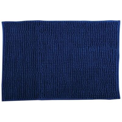 Tapis de bain antidérapant bleu foncé MSV Bappeggio - Publicité Tapis de bain antidérapant bleu foncé MSV Bappeggio - Publicité