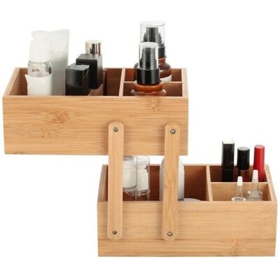 MSV Modell 143450 - Bambus 2-stufiges Make-up-Organiser MSV Modell 143450 - Bambus 2-stufiges Make-up-Organiser