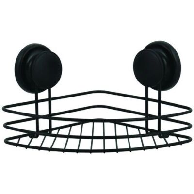 MSV 142754 Badezimmer-Wandregal - Schwarz Stahl MSV 142754 Badezimmer-Wandregal - Schwarz Stahl