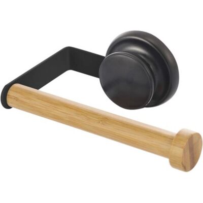 MSV 143351 Wandmontierter Bambus und Stahl Toilettenpapierhalter - WC-Rollenhalter MSV 143351 Wandmontierter Bambus und Stahl Toilettenpapierhalter - WC-Rollenhalter