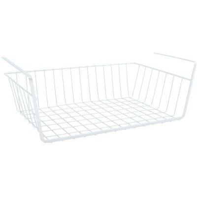 Panier de rangement suspendu blanc MSV avec étagère - Boîte de rangement Panier de rangement suspendu blanc MSV avec étagère - Boîte de rangement