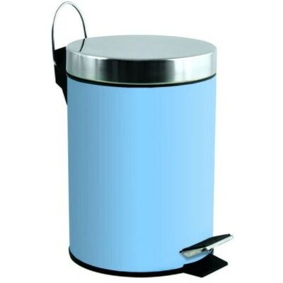 MSV 3700703991595 Secchio della spazzatura rotondo in acciaio inox blu MSV 3700703991595 Secchio della spazzatura rotondo in acciaio inox blu