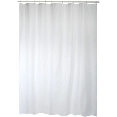 MSV Douchegordijn - 180x200cm - Wit - Polyester MSV Douchegordijn - 180x200cm - Wit - Polyester