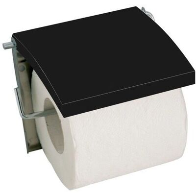 MSV 140408 - Portarotolo carta igienica - Nero - Da muro - Acciaio inossidabile e MDF MSV 140408 - Portarotolo carta igienica - Nero - Da muro - Acciaio inossidabile e MDF