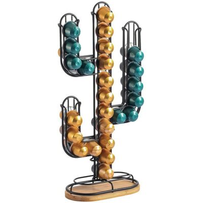 MSV 110617 Kaffeekapselhalter - 26 Kapseln, Stahl, Holz MSV 110617 Kaffeekapselhalter - 26 Kapseln, Stahl, Holz