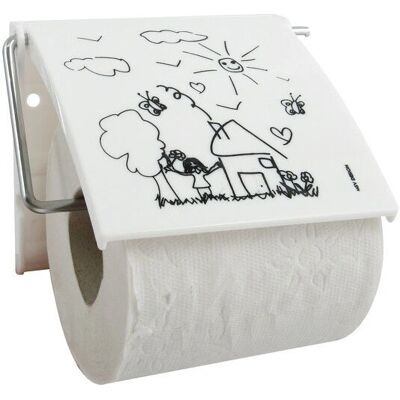 MSV Toilettenpapierhalter - Wandmontage - Weiß MSV Toilettenpapierhalter - Wandmontage - Weiß