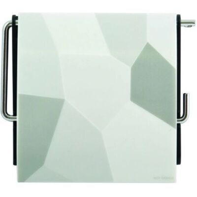 MSV 141922 Wall-mounted Toilet Paper Holder - Modern, Grey MSV 141922 Wall-mounted Toilet Paper Holder - Modern, Grey