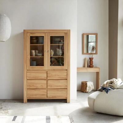 Tikamoon Aparador de teca natural sin tratar - Sideboard Tikamoon Aparador de teca natural sin tratar - Sideboard
