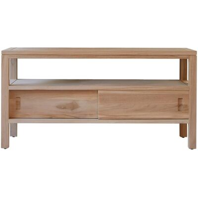 Mueble de TV Tikamoon Antoni en teca maciza FSC - 100cm Mueble de TV Tikamoon Antoni en teca maciza FSC - 100cm