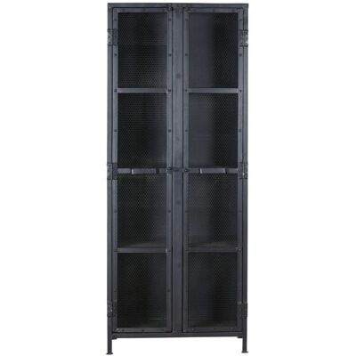 Armario de malla metálica Tikamoon - 70x175x35cm - Estilo industrial Armario de malla metálica Tikamoon - 70x175x35cm - Estilo industrial