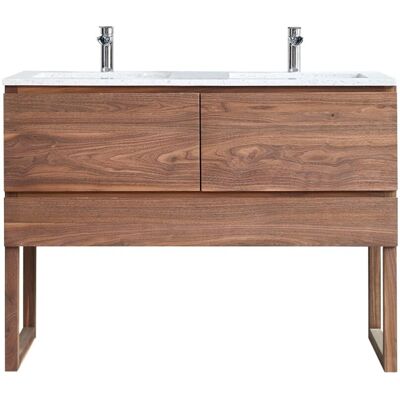 Gabinete de baño de nogal Moon 120cm - Tikamoon Gabinete de baño de nogal Moon 120cm - Tikamoon