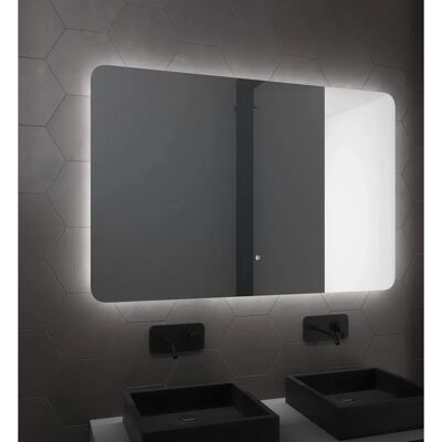 Miroir LED Aurlane 120x80 cm - Réversible, Cadre en aluminium - Publicité Miroir LED Aurlane 120x80 cm - Réversible, Cadre en aluminium - Publicité