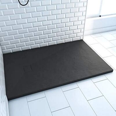 AURLANE Receveur en ardoise noire - Receveur de douche - Publicité AURLANE Receveur en ardoise noire - Receveur de douche - Publicité