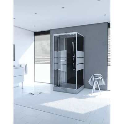 Aurlane - Quadratische Duschkabine 90x90x225cm - Scratchy 90 Aurlane - Quadratische Duschkabine 90x90x225cm - Scratchy 90
