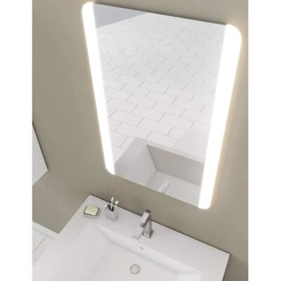 Aurlane - Miroir avec bordure rétroéclairée LED 70X45CM - Miroir Aurlane - Miroir avec bordure rétroéclairée LED 70X45CM - Miroir