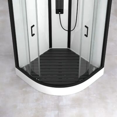 Homemaison - Tray de Douche Gris pour Cabine Ronde - 80,4x80,4 cm - Publicité Homemaison - Tray de Douche Gris pour Cabine Ronde - 80,4x80,4 cm - Publicité
