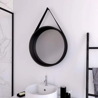 TALOS FJORD Spiegel - Schwarz - 50cm Durchmesser - Badezimmerdeko TALOS FJORD Spiegel - Schwarz - 50cm Durchmesser - Badezimmerdeko