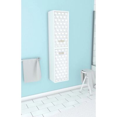 Colonna bagno bianca Aurlane - 150x25x35cm - Design Scandinavo Colonna bagno bianca Aurlane - 150x25x35cm - Design Scandinavo
