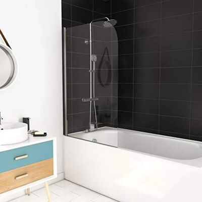 AURLANE 130x75cm Vela Chrome Pannello vasca - Reversibile AURLANE 130x75cm Vela Chrome Pannello vasca - Reversibile
