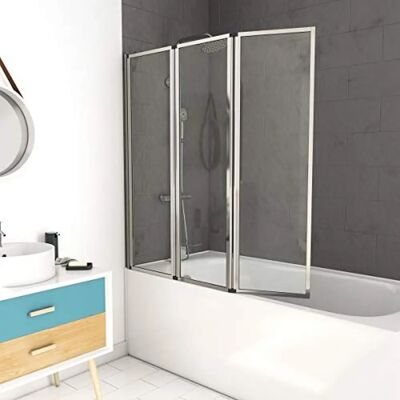 Parato doccia vasca Zaggy Cromo 3 Pannelli - 125x143cm Parato doccia vasca Zaggy Cromo 3 Pannelli - 125x143cm