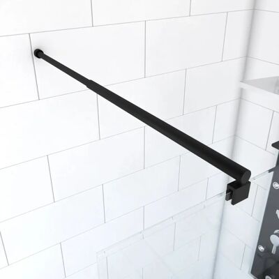 Aurlane Modell FAC297 Duschkabine - Verstellbare Wandhalterung - Schwarz Matt Aurlane Modell FAC297 Duschkabine - Verstellbare Wandhalterung - Schwarz Matt
