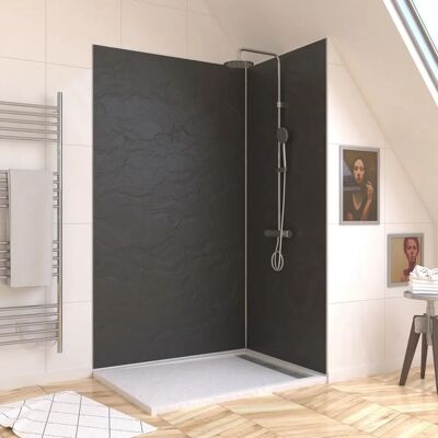 Aurlane FAC331 Box Doccia - 120x210cm, Nero, Impermeabile Aurlane FAC331 Box Doccia - 120x210cm, Nero, Impermeabile