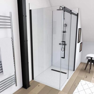 Aurlane Ducha Industrial Negro Mate - 80x200cm Aurlane Ducha Industrial Negro Mate - 80x200cm