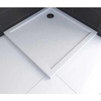 Aurlane Vasca Doccia Quadrata in Acrilico Bianco - 80x80cm - Piatti Doccia Aurlane Vasca Doccia Quadrata in Acrilico Bianco - 80x80cm - Piatti Doccia