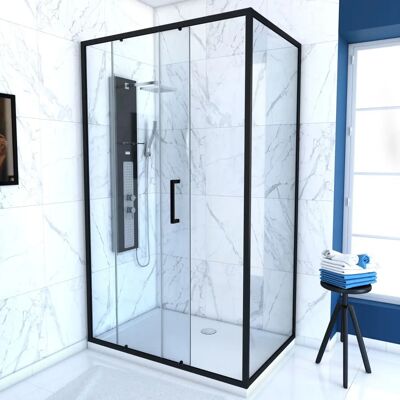 Pack Doccia Aurlane - Parato e Piatti - 120x90 - Nero Pack Doccia Aurlane - Parato e Piatti - 120x90 - Nero