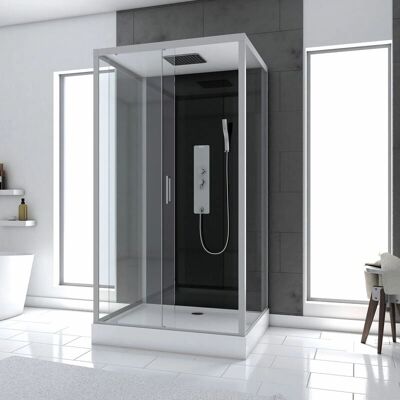 Cabina de Ducha Hidromasaje Black Style - 110x80x215 cm Cabina de Ducha Hidromasaje Black Style - 110x80x215 cm