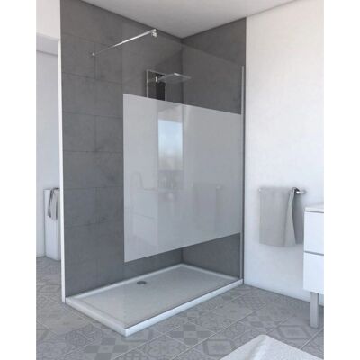 Pack Paroi de Douche Aurlane 120x200cm Chrome - Freedom 2 Pulido + Barre Télescopique - Publicité Pack Paroi de Douche Aurlane 120x200cm Chrome - Freedom 2 Pulido + Barre Télescopique - Publicité